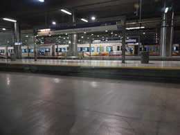 train in intermodal station palma 